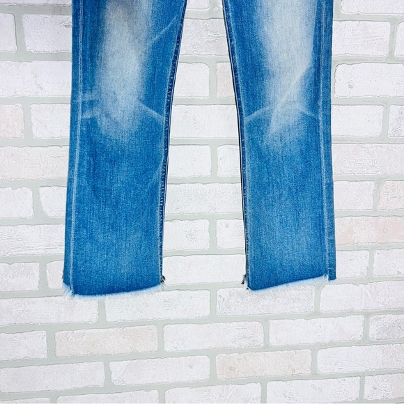McGuire Denim Barley Boot Button Fly Raw Hem Cropped Jeans Size 25 Style 185C - Picture 6 of 11